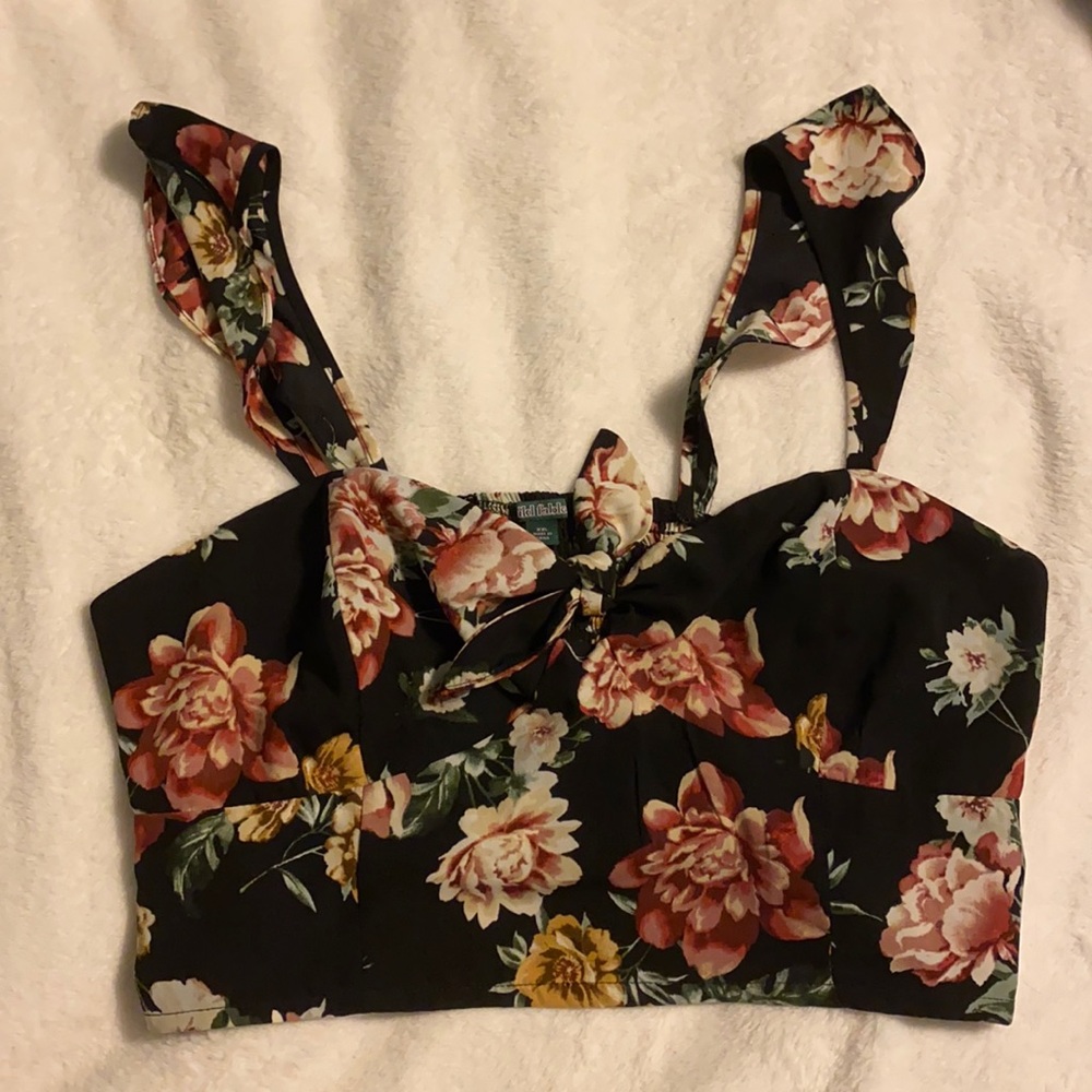 Wild Fable Floral Fitted Crop Top